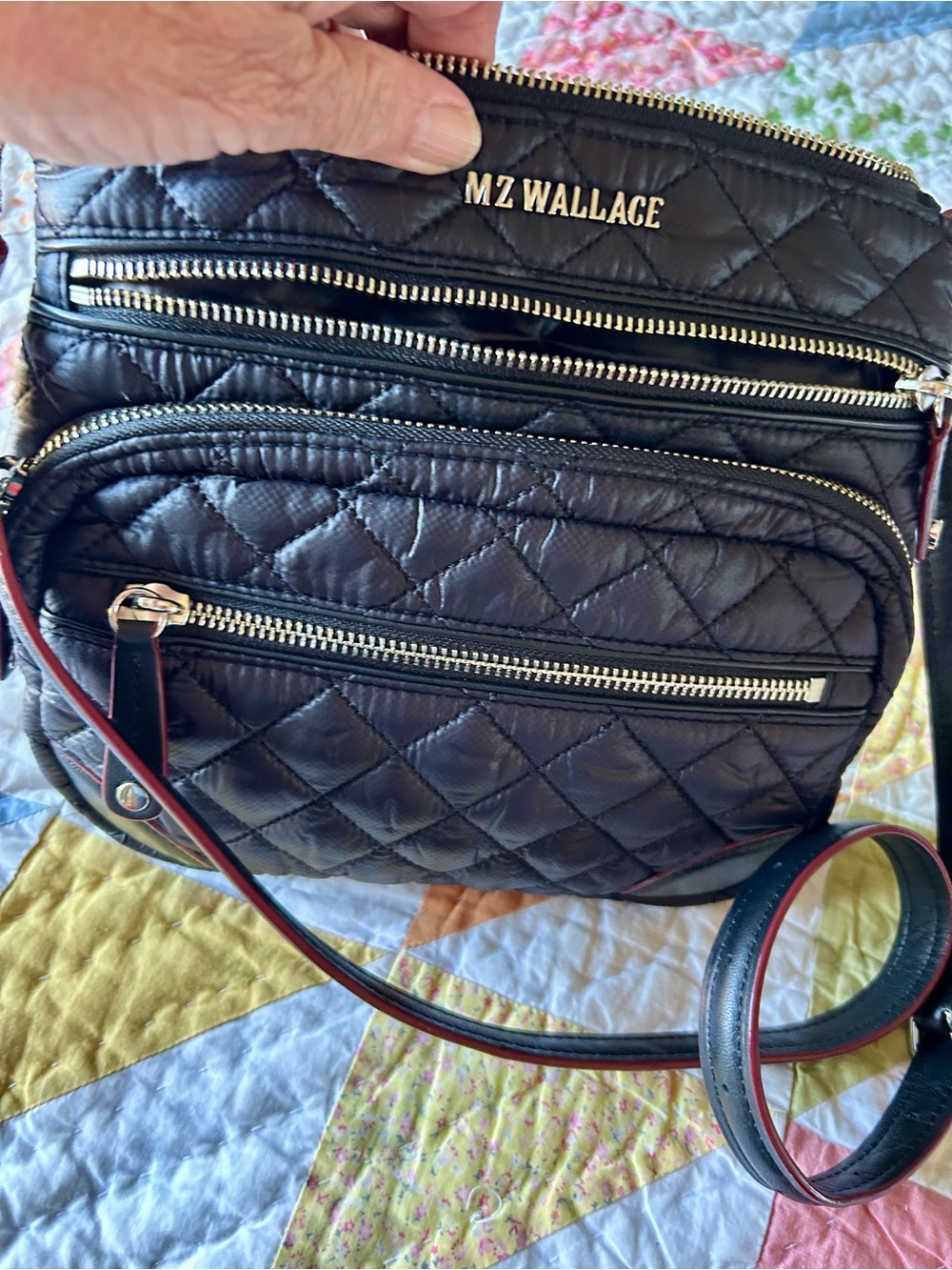 MZ Wallace downtown Crosby Black Quilted Bag - Picture 9 of 14